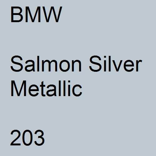 BMW, Salmon Silver Metallic, 203.